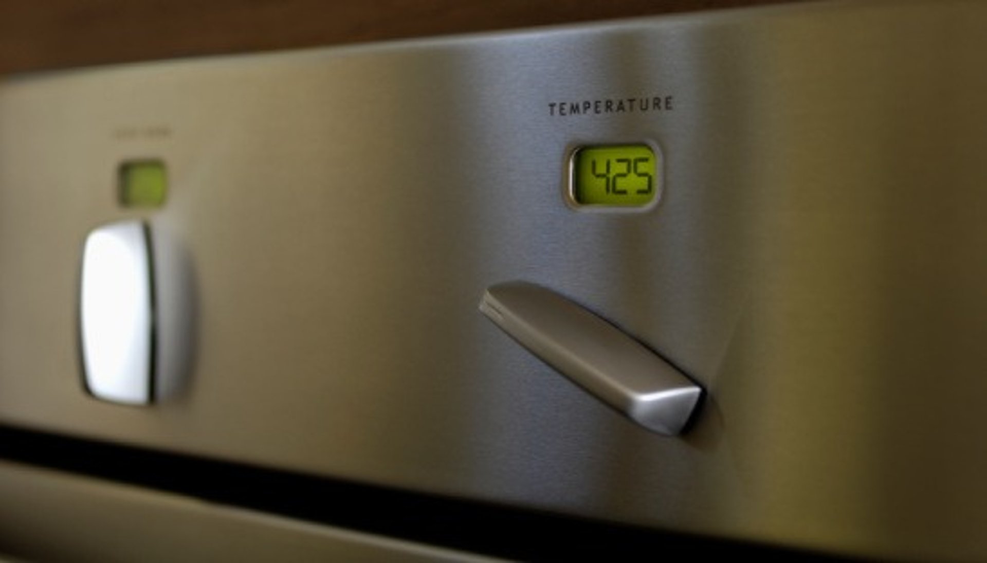 Close-up of oven control knobs - professional oven repair in Minneapolis